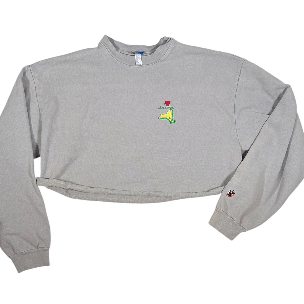 Cookies Hoops Los Angeles Apparel Cropped Sweatshirt XL Grey NY Basketball Heavy